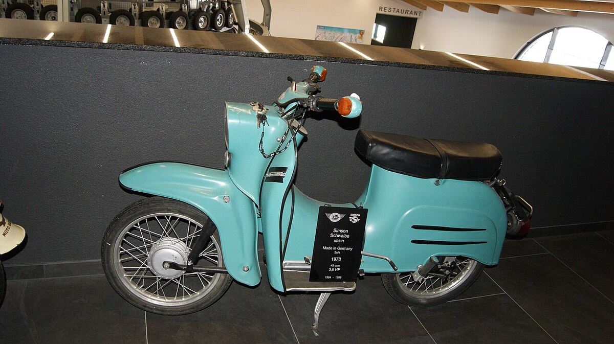 Simson Schwalbe KR51/1 von 1978 im Motorradmuseum